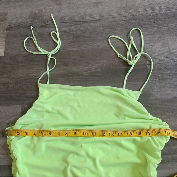 Fashion Nova Mesh Mini Green Neon Green NEW Party Club - Picture 11 of 12